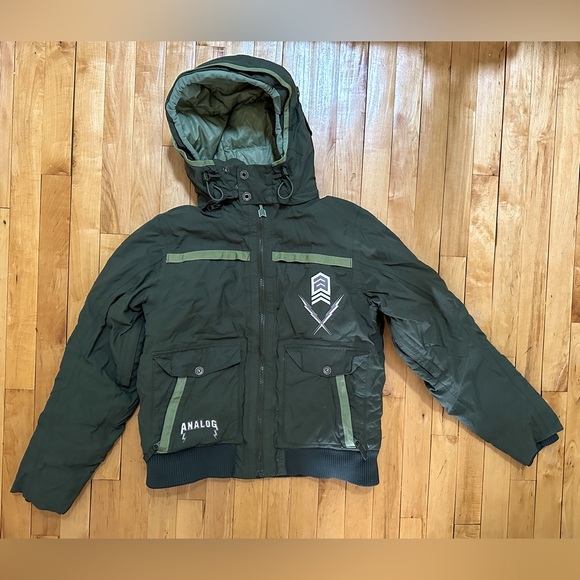 Analog Jackets & Coats Analog Down Winter Coat Green Poshmark